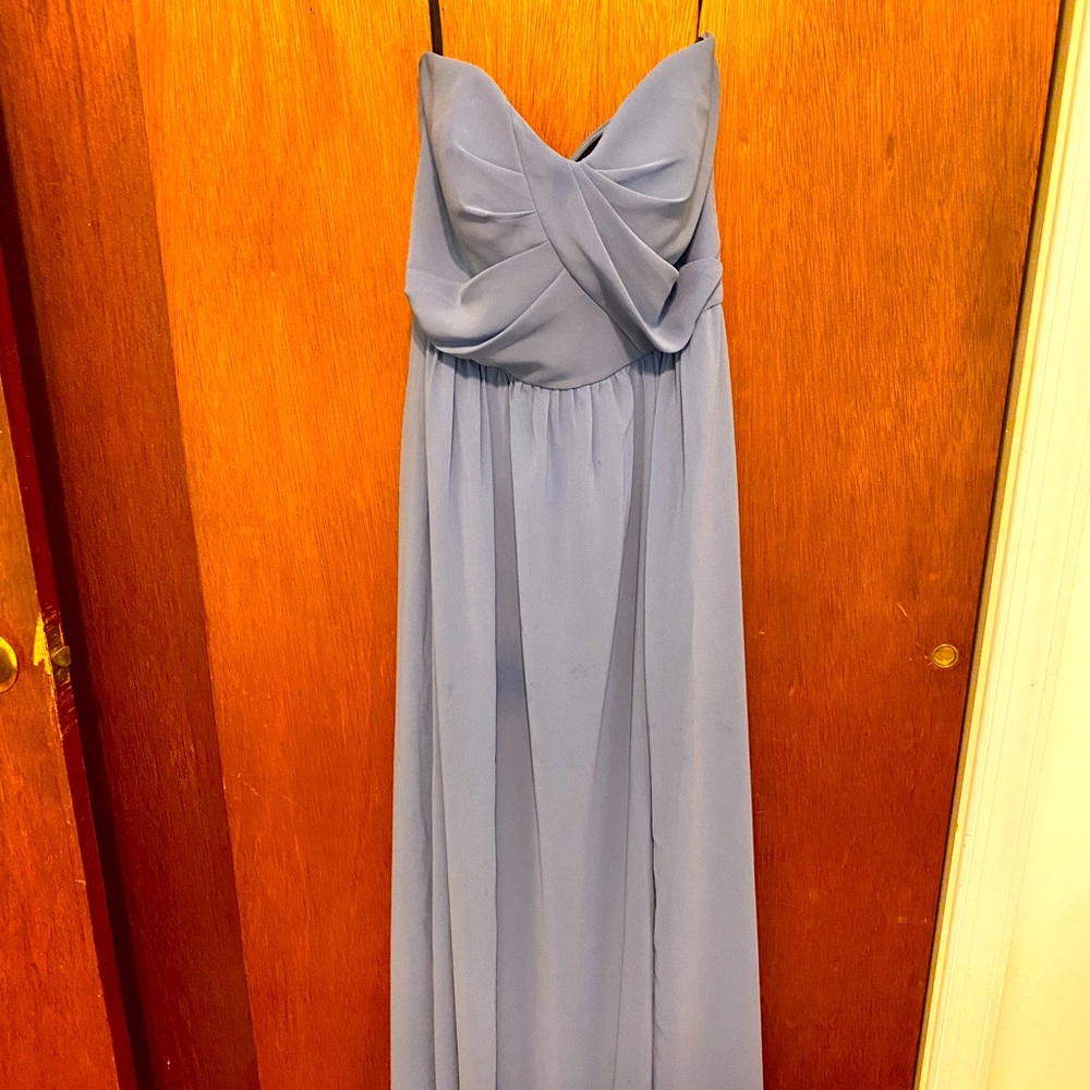 Bella bridesmaid dress (social 8159) Color is larkspur
